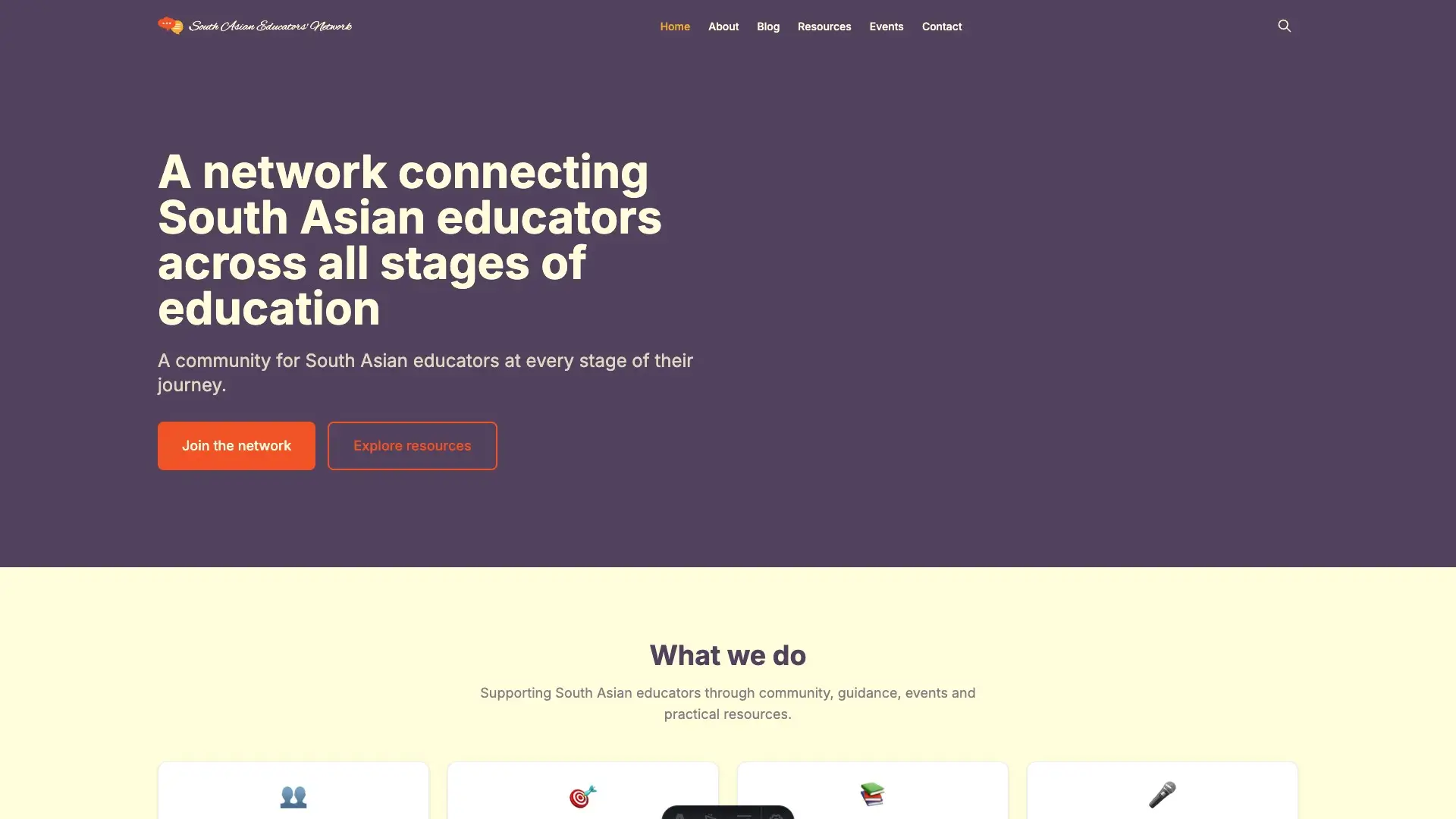 South Asian Educators' Network screenshot
